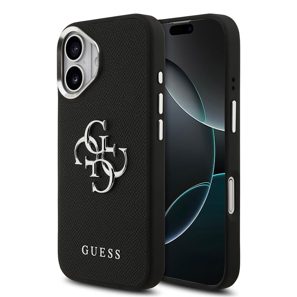 Apple iPhone 17 Kılıf Guess Orjinal Lisanslı PU Deri 4G Büyük Metal Logo Dizaynlı Kapak