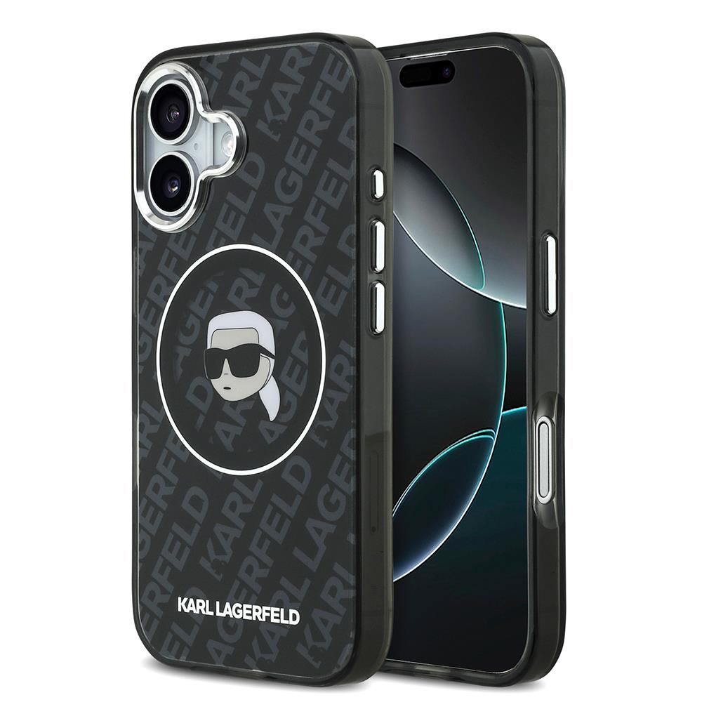 Apple iPhone 17 Kılıf Karl Lagerfeld Orjinal Lisanslı IML Baskılı KL Heads Kapak