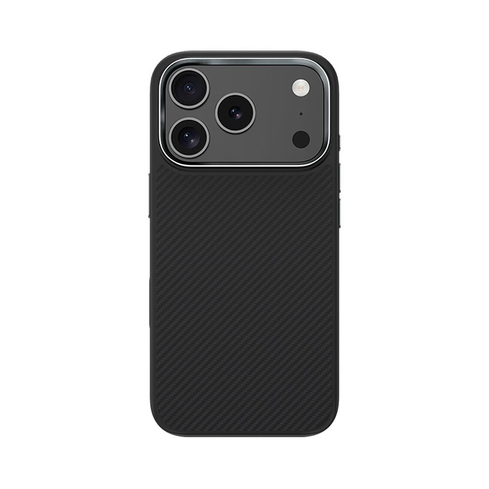 Apple iPhone 17 Pro Max Kılıf Karbon Fiber M-safe Şarj Özellikli Benks Hybrid ArmorPro 600D Kevlar Kapak