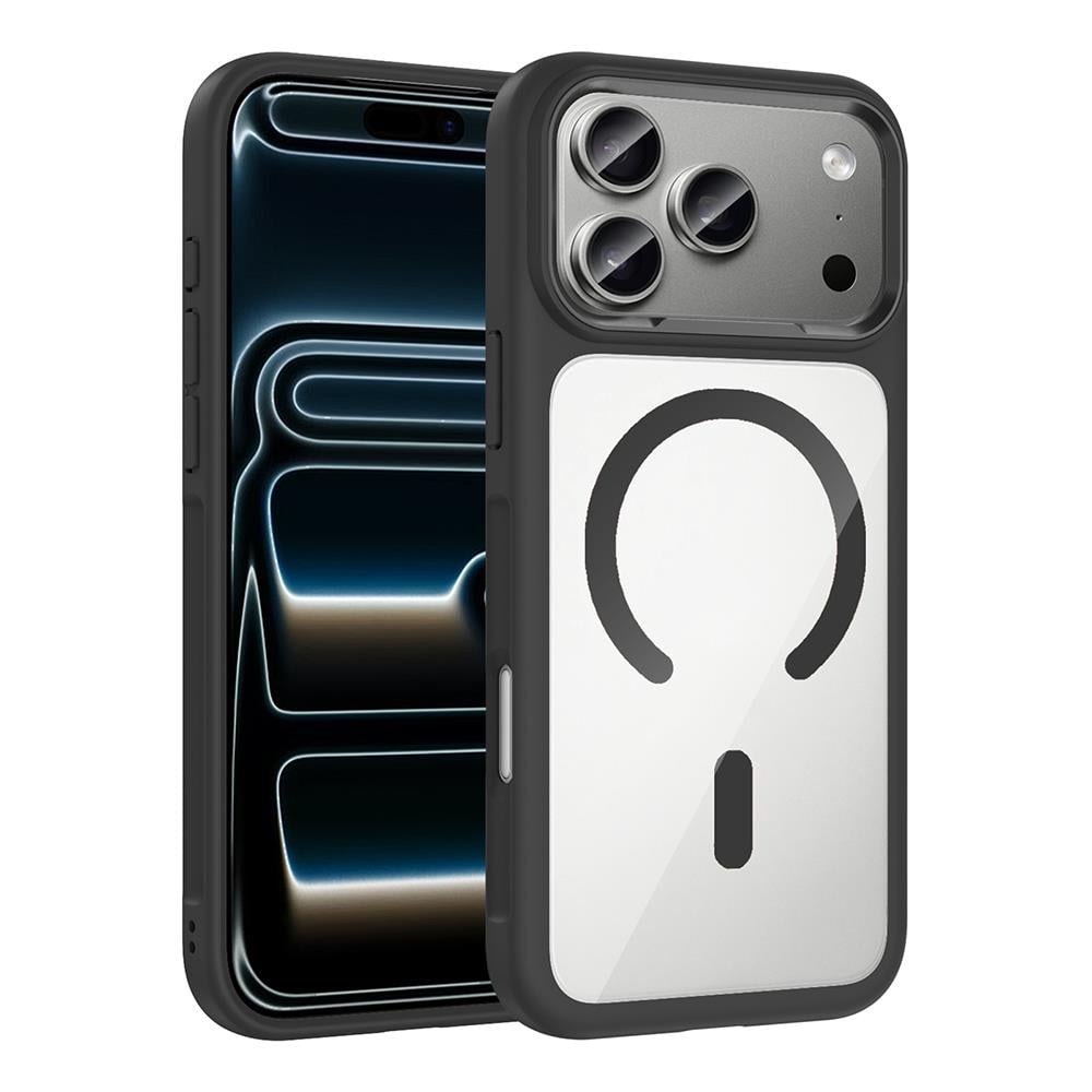 Apple iPhone 17 Pro Max Kılıf M-Safe Şarj Özellikli Metal Kamera Çerçeveli Zore Tiko Kapak