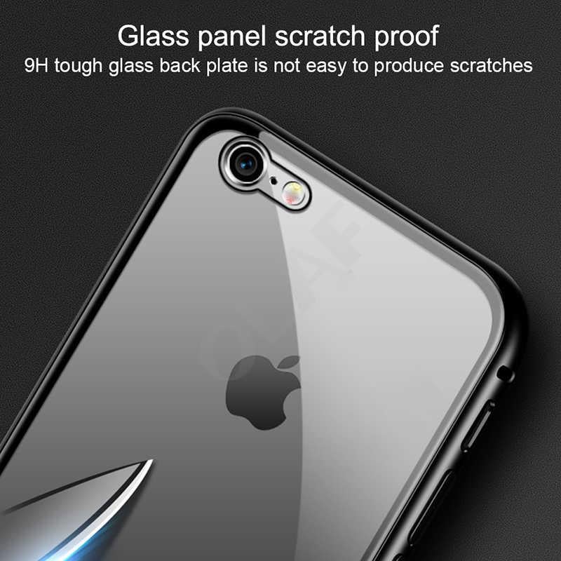 Apple iPhone SE 2022 Kılıf Zore Devrim Mıknatıslı Cam Kapak