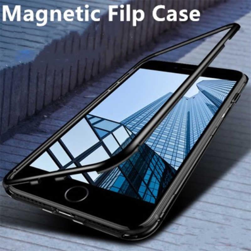 Apple iPhone SE 2022 Kılıf Zore Devrim Mıknatıslı Cam Kapak