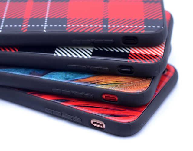 Apple iPhone SE 2022 Kılıf Zore Ebruli Cam Kapak