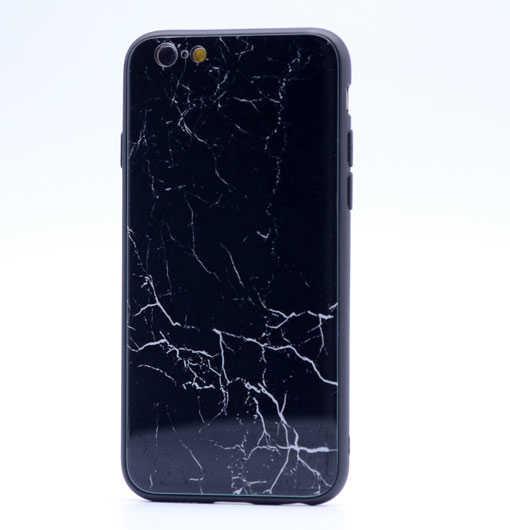 Apple iPhone SE 2022 Kılıf Zore Ebruli Cam Kapak Yeni Desen
