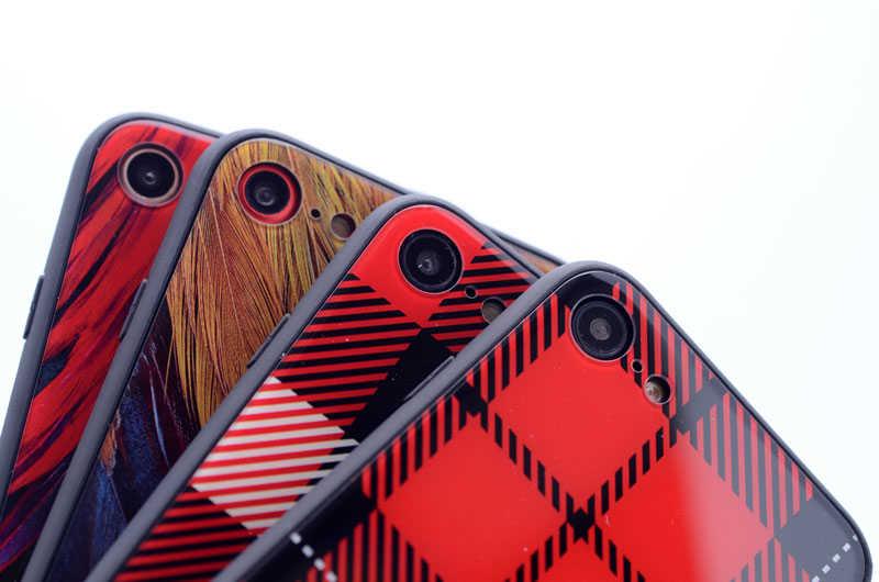 Apple iPhone SE 2022 Kılıf Zore Ebruli Cam Kapak