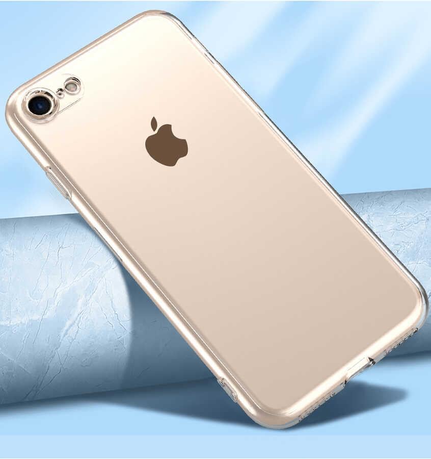 Apple iPhone SE 2022 Kılıf Zore Kamera Korumalı Süper Silikon Kapak