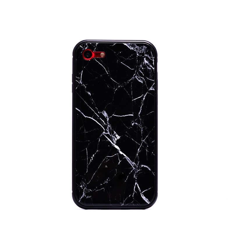 Apple iPhone SE 2022 Kılıf Zore Mermerli Devrim Cam Kapak