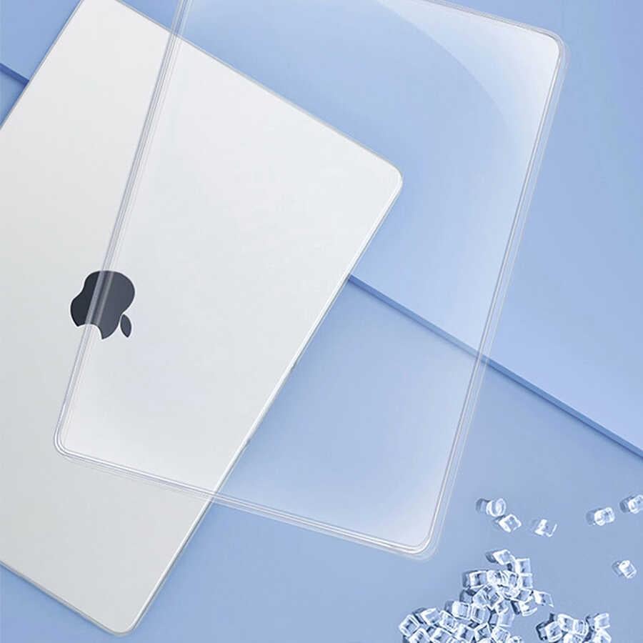 Apple Macbook 13.6' Air 2022 M2 Wiwu Ultra İnce Sararmayan Şeffaf MacBook Crystal iShield Kapak