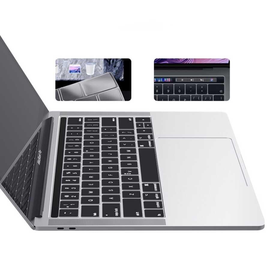 Apple Macbook 13'3 Pro 2020 A2338 Zore Klavye Koruyucu Şeffaf Silikon Ped