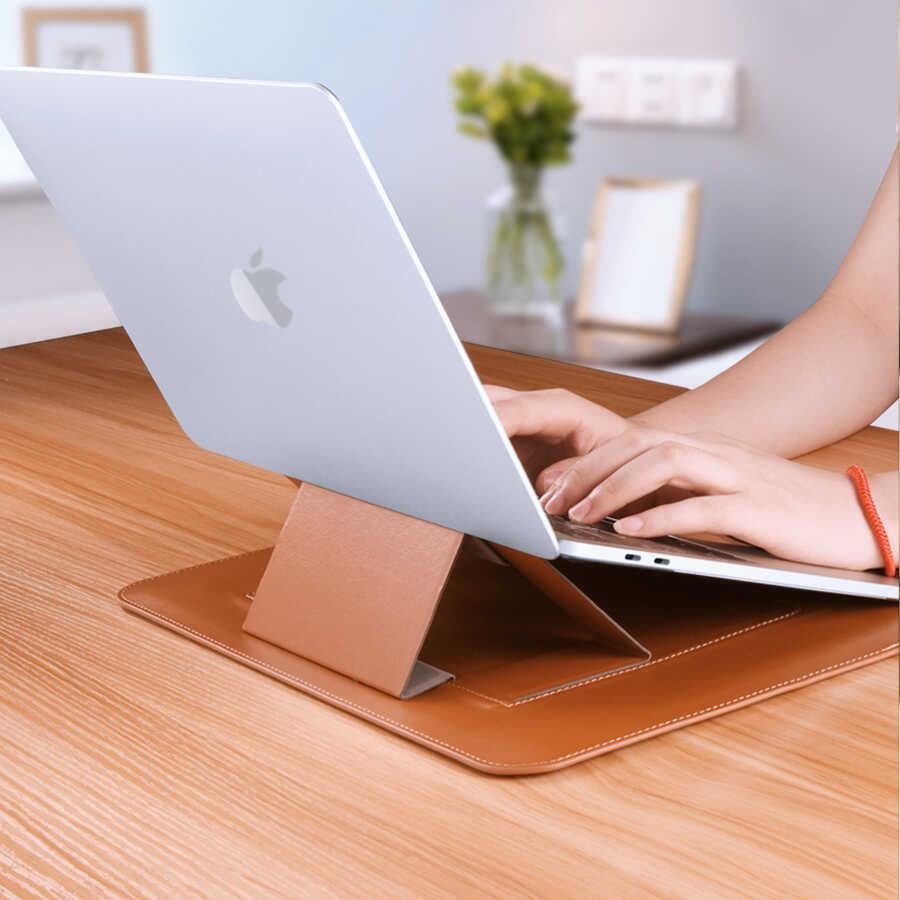 Apple Macbook 14.2' 2021 Wiwu Macbook Skin Pro Portable Stand Kılıf