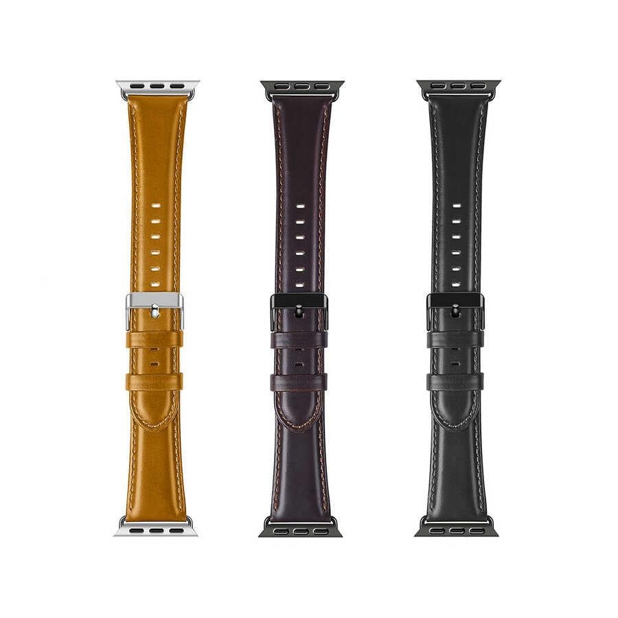 Apple Watch 38mm Wiwu Leather Watchband Deri Kordon