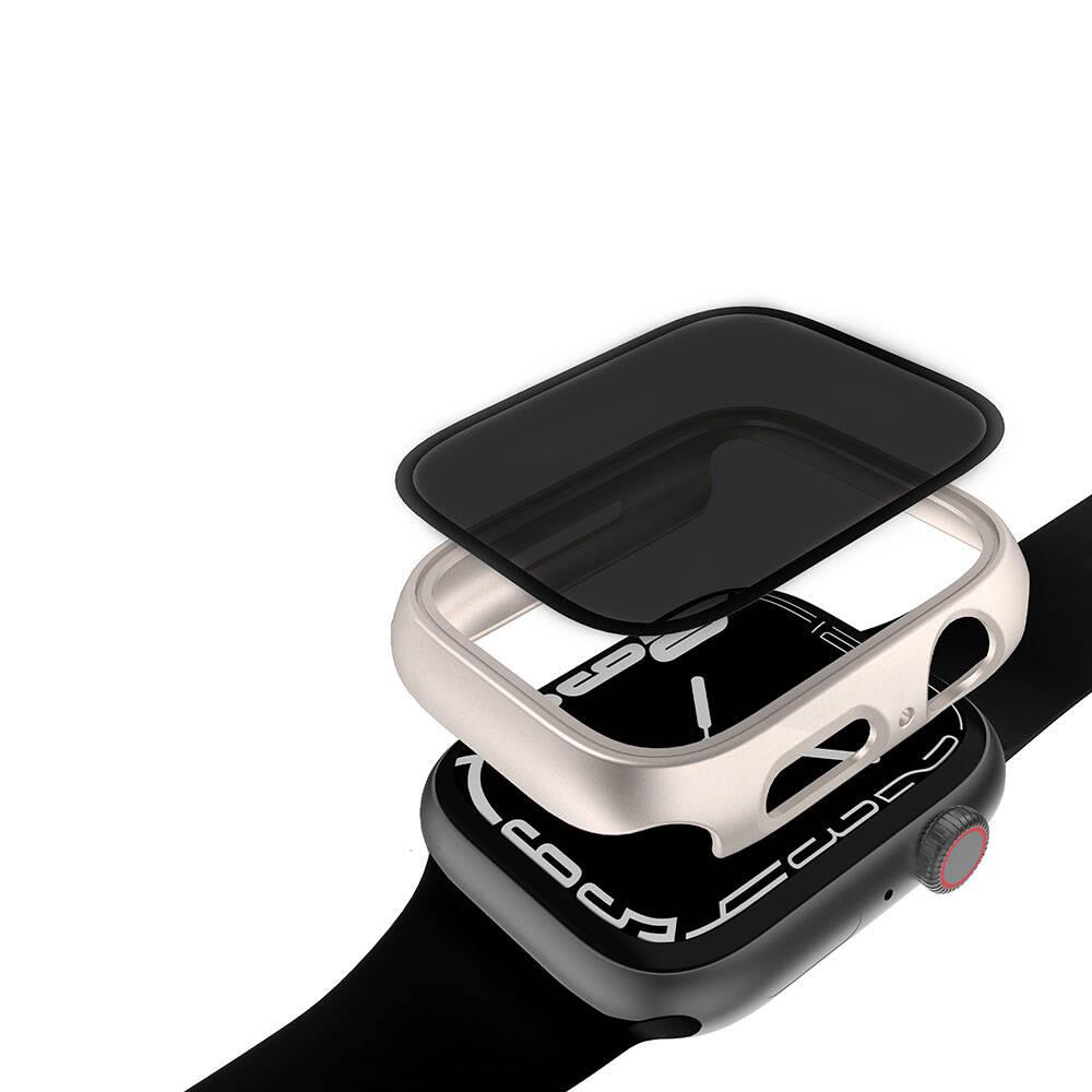 Apple Watch 40mm Sert PC Kasa ve Privacy Hayalet Ekran Koruyucu Zore Watch Gard 32