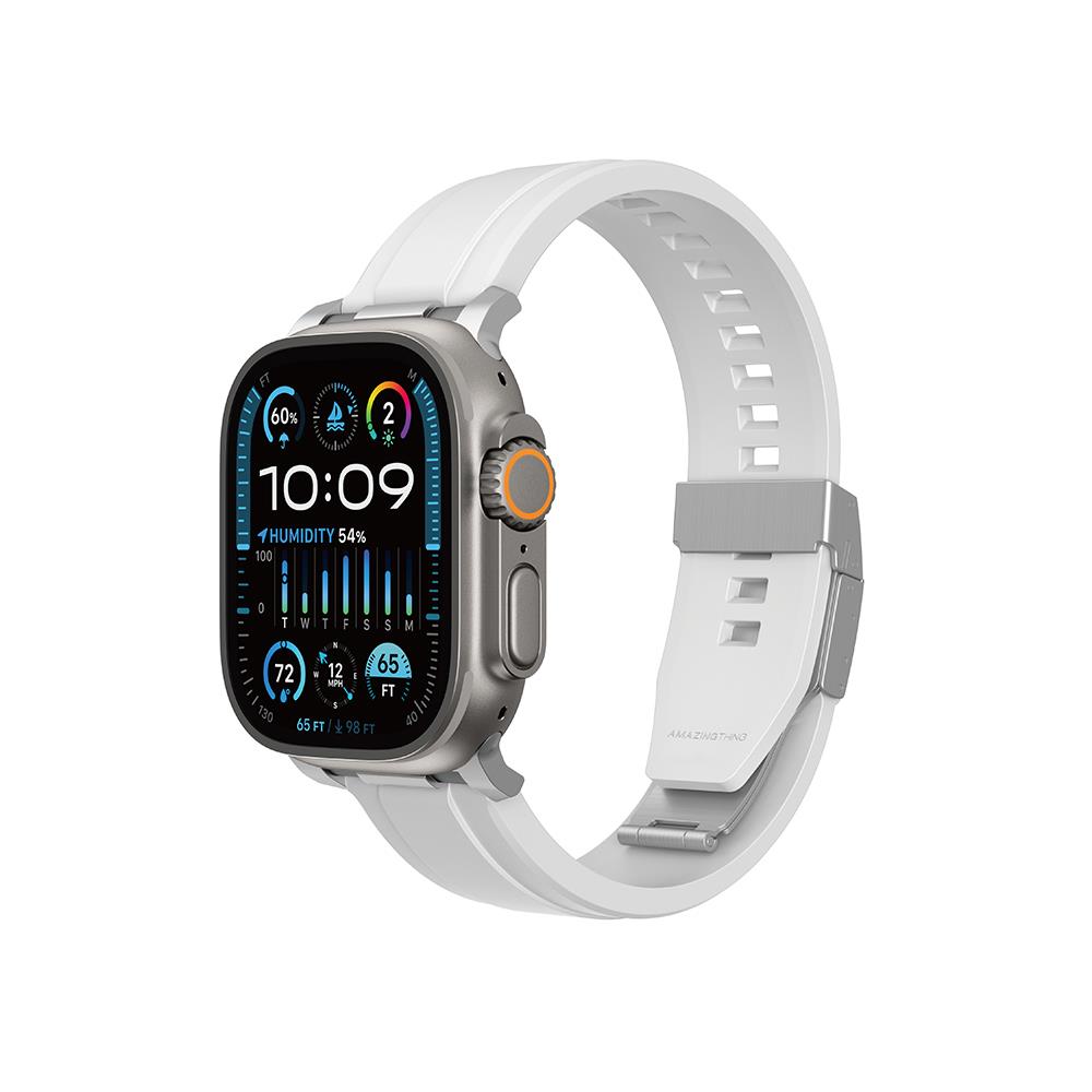 Apple Watch 44mm Amazingthing Titan Chrono Silikon Kordon