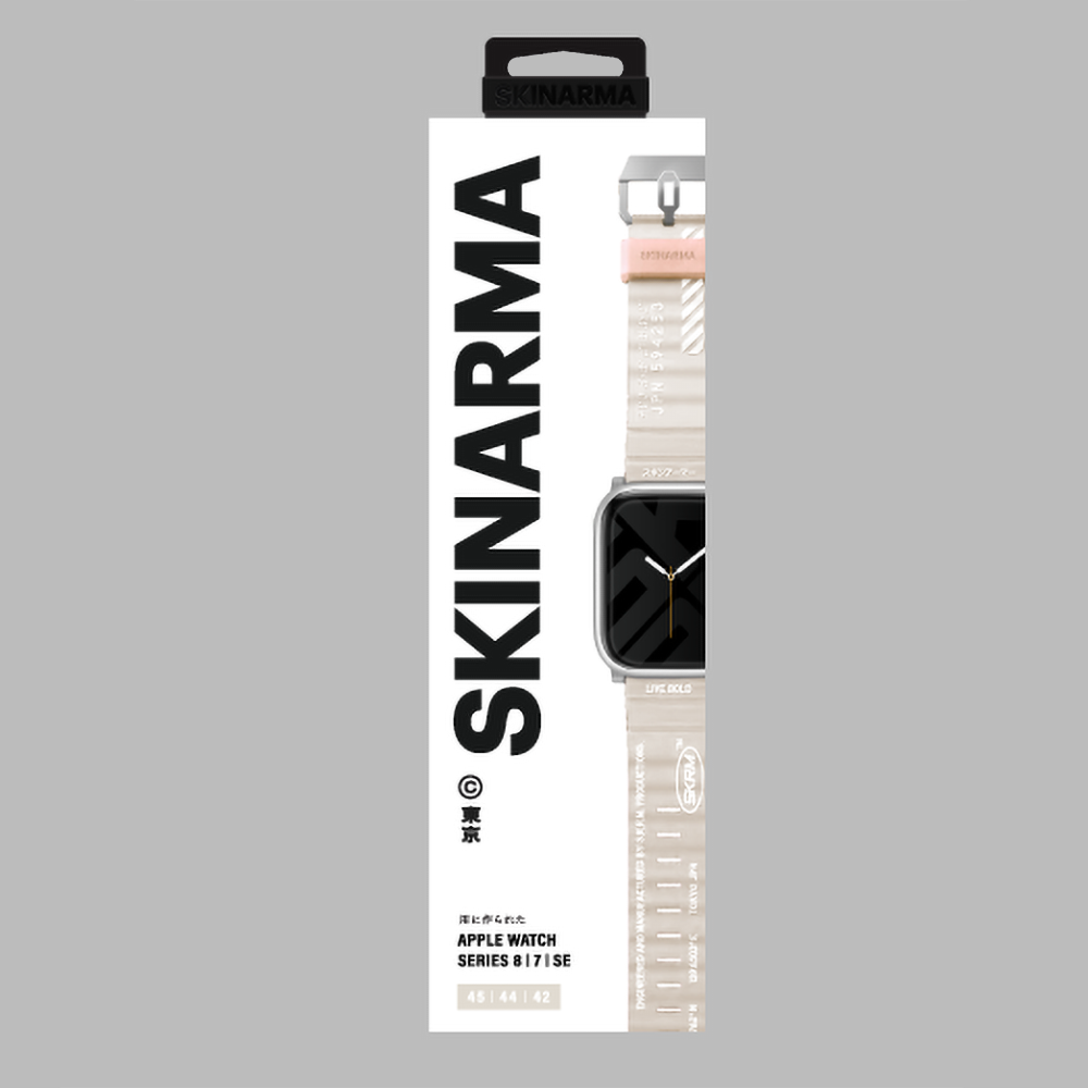 Apple Watch 44mm SkinArma Kurono Sert PC Kasa Koruyucu + Shokku Silikon Kordon