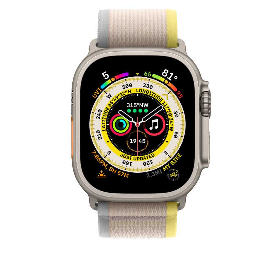 Apple Watch 44mm Wiwu Trail Loop Naylon Örgü İşlemeli Hasır Kordon Strap Kayış