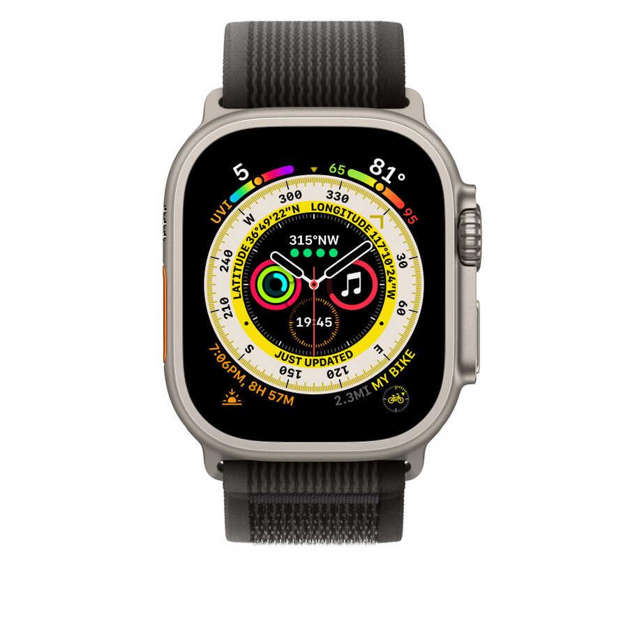 Apple Watch 7 41mm Wiwu Trail Loop Naylon Örgü İşlemeli Hasır Kordon Strap Kayış