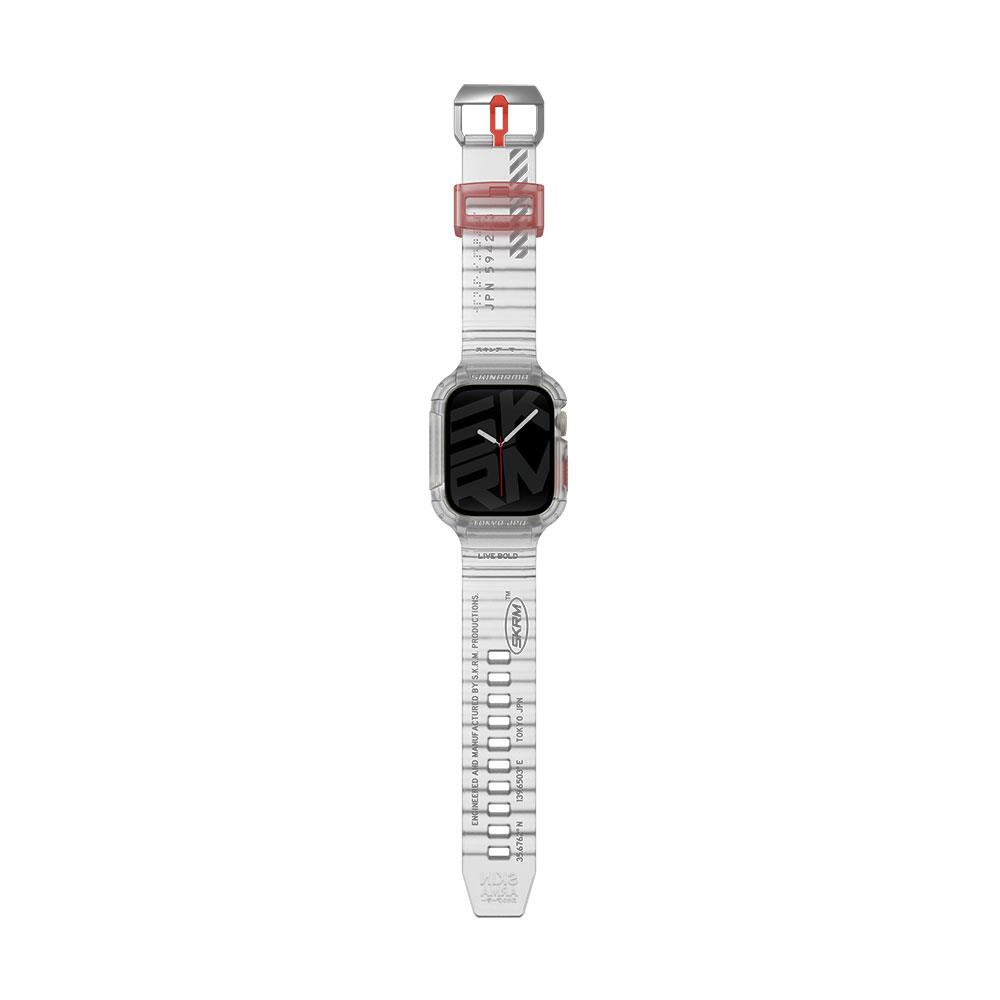 Apple Watch 7 45mm SkinArma Saido Sert PC Kasa Koruyuculu Silikon Kordon