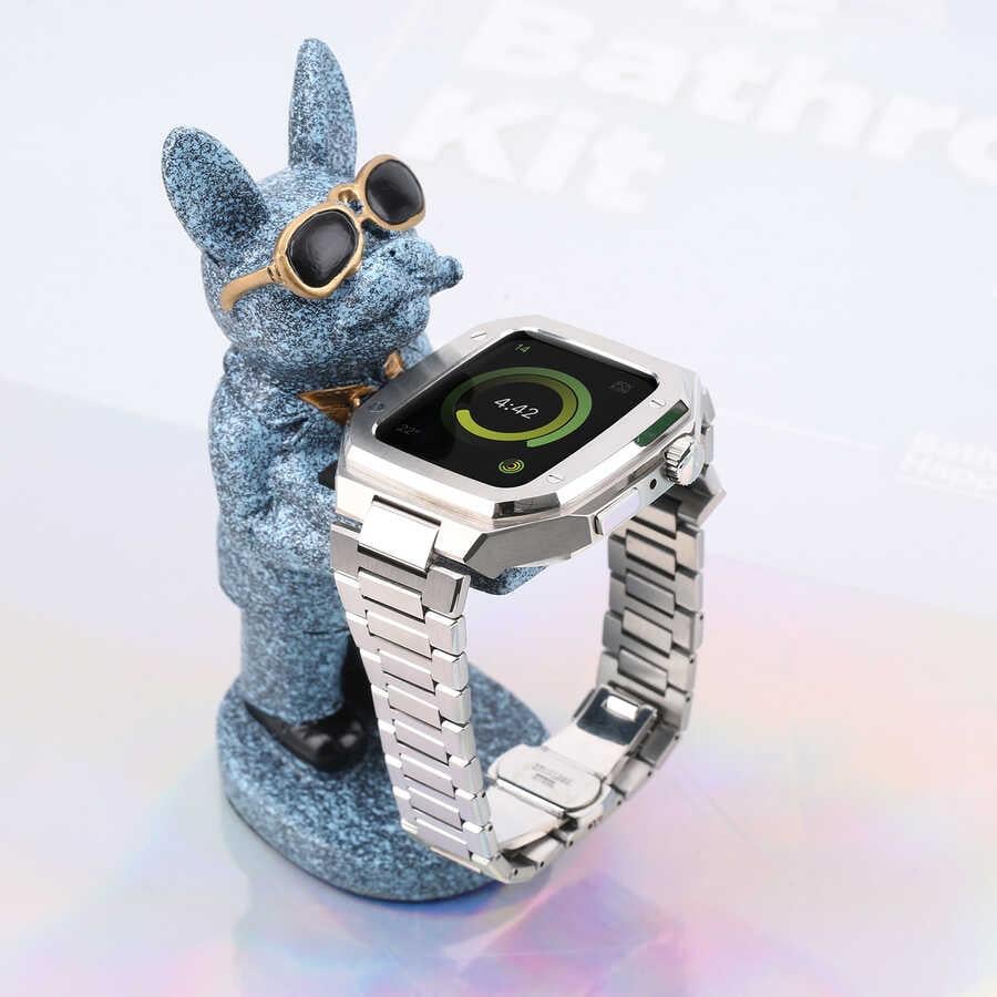Apple Watch 7 45mm Zore KRD-64 Metal Kordon