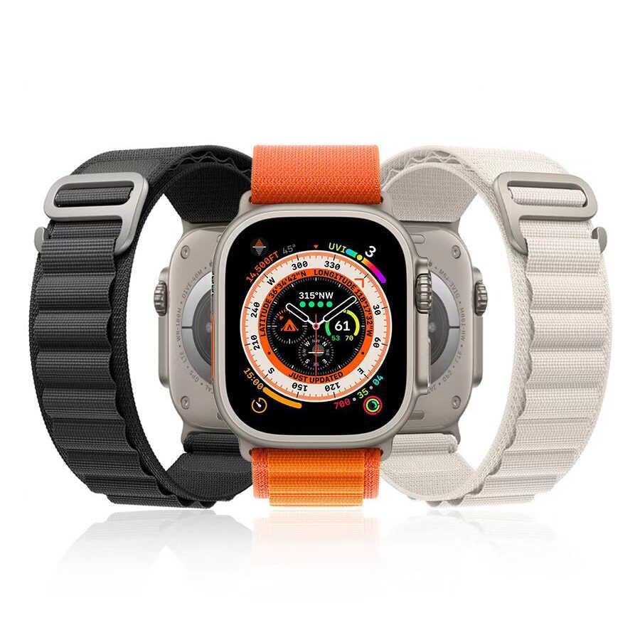 Apple Watch 7 45mm Zore KRD-74 Hasır Kordon