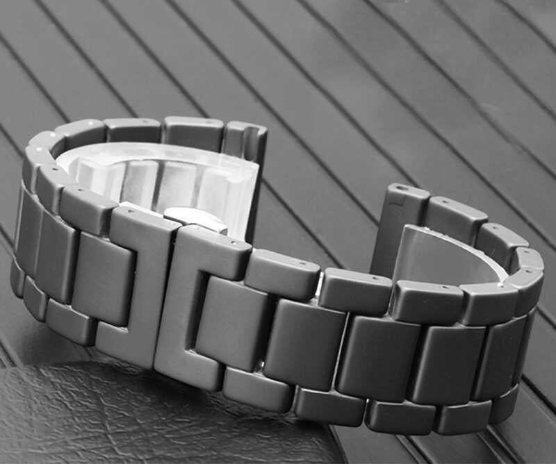 ​​​Apple Watch Ultra 49mm Kordon Mat Seramik Metal Strap Kayış