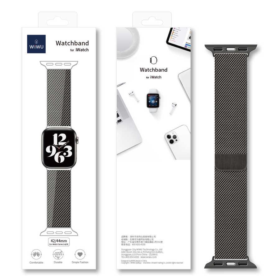 Apple Watch Ultra 49mm Kordon Wiwu Minalo Metal Strap Kayış