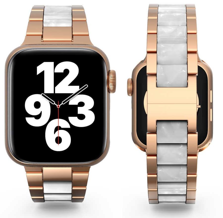 Apple Watch Ultra 49mm Kordon Wiwu Resin Steel Belt Metal Strap Kayış
