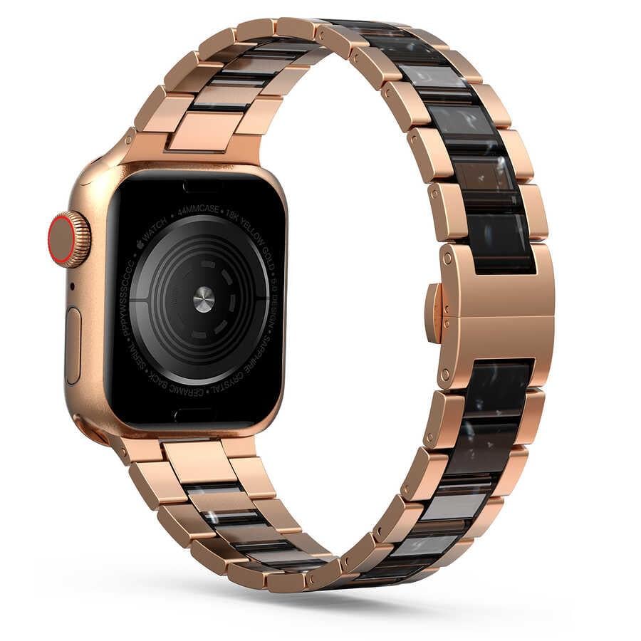 Apple Watch Ultra 49mm Kordon Wiwu Resin Steel Belt Metal Strap Kayış