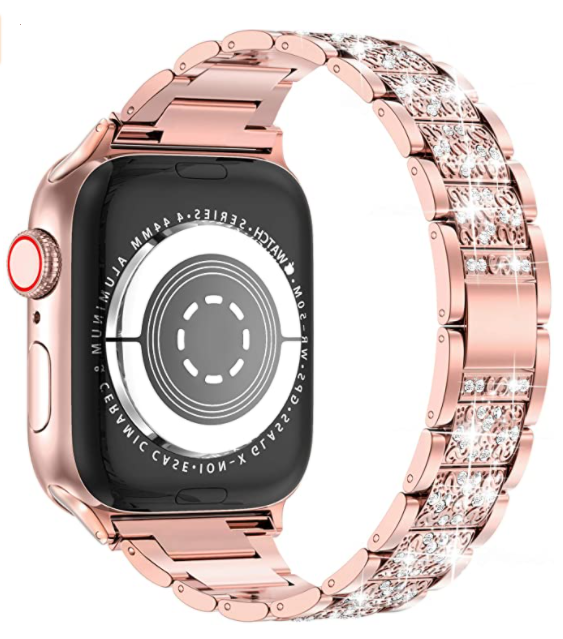 Apple Watch Ultra 49mm Kordon Wiwu Three Beads Set Auger Metal Strap Kayış