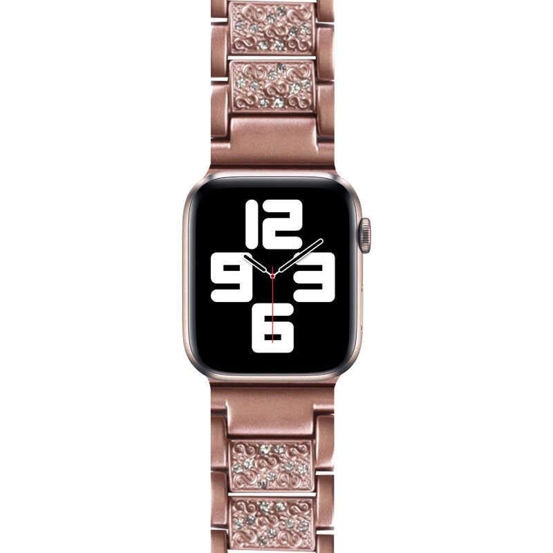 Apple Watch Ultra 49mm Kordon Wiwu Three Beads Set Auger Metal Strap Kayış