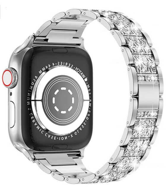 Apple Watch Ultra 49mm Kordon Wiwu Three Beads Set Auger Metal Strap Kayış