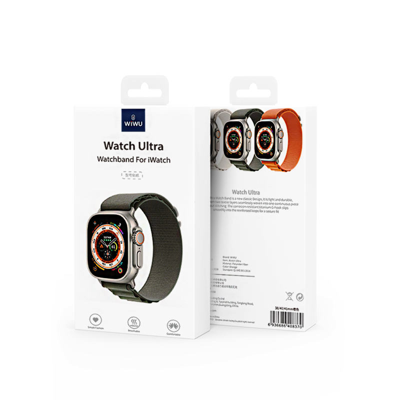Apple Watch Ultra 49mm Kordon Wiwu WU-01 Hasır Örgü Strap Kayış