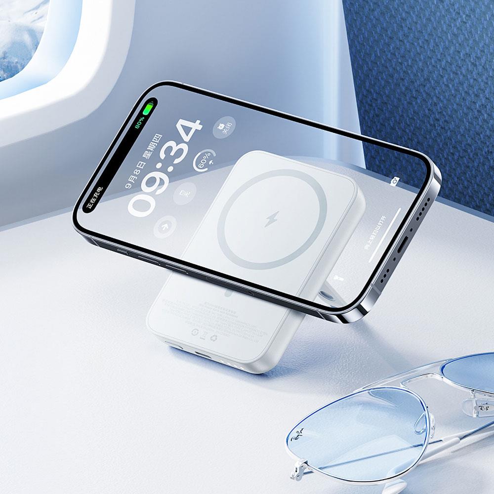 Benks MP09 Magsafe Magnetik Standlı İnce Tasarımlı Powerbank 6000mAh