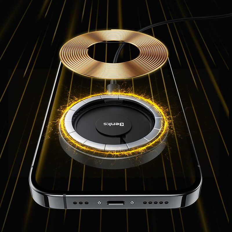 Benks W09 Şeffaf Görünümlü Magsafe Wireless Şarj Aleti