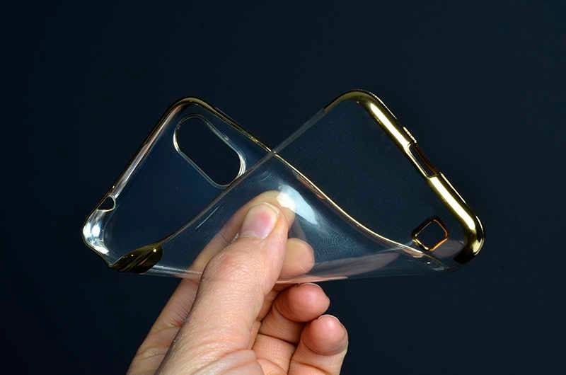 Galaxy A01 Kılıf Zore Dört Köşeli Lazer Silikon Kapak