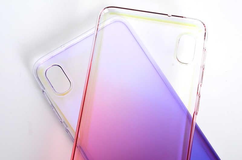 Galaxy A10 Kılıf Zore Renkli Transparan Kapak