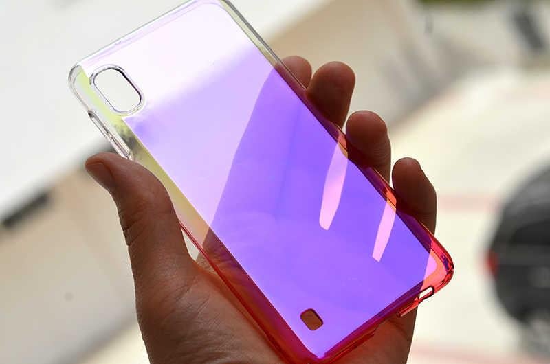 Galaxy A10 Kılıf Zore Renkli Transparan Kapak