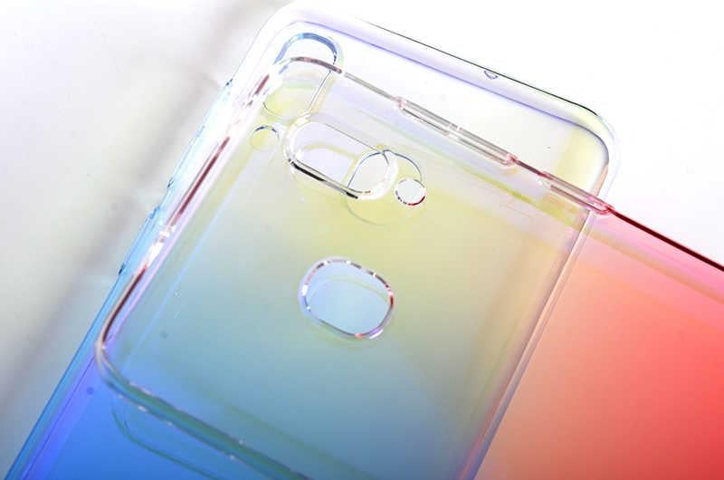 Galaxy A20 Kılıf Zore Renkli Transparan Kapak