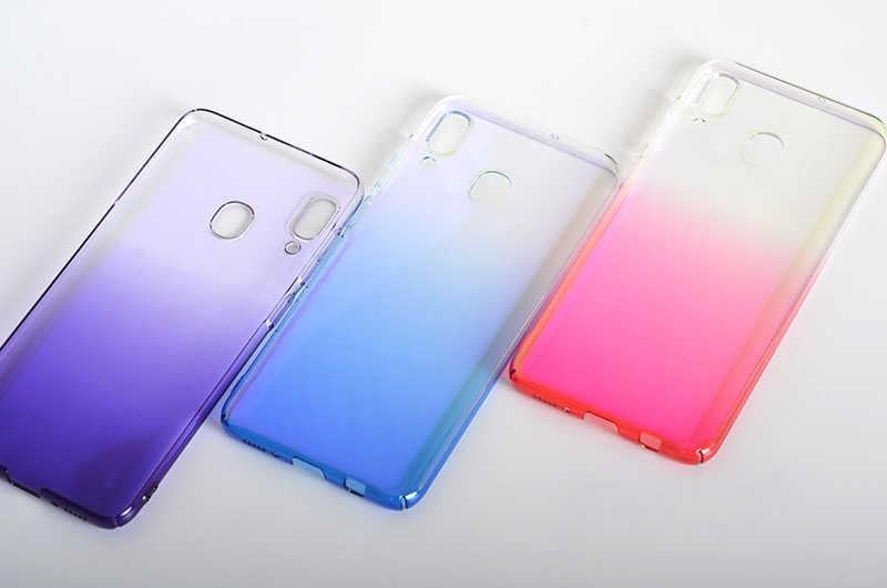 Galaxy A20 Kılıf Zore Renkli Transparan Kapak