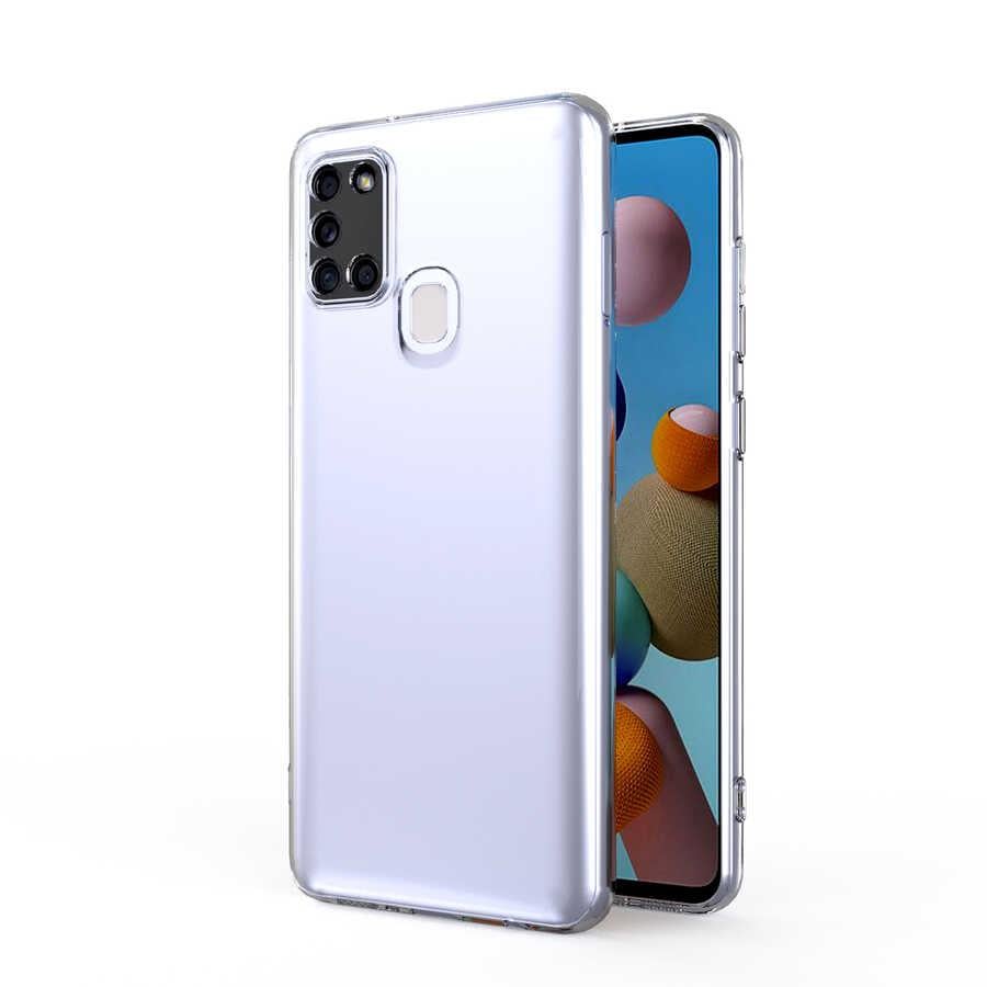 Galaxy A21S Kılıf Zore Kamera Korumalı Süper Silikon Kapak