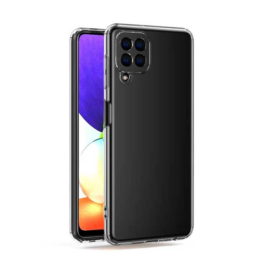 Galaxy A22 4G Kılıf Zore Kamera Korumalı Süper Silikon Kapak