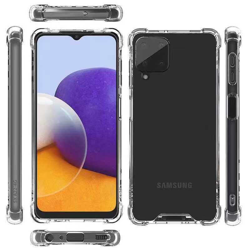 Galaxy A22 4G Kılıf Zore Nitro Anti Shock Silikon