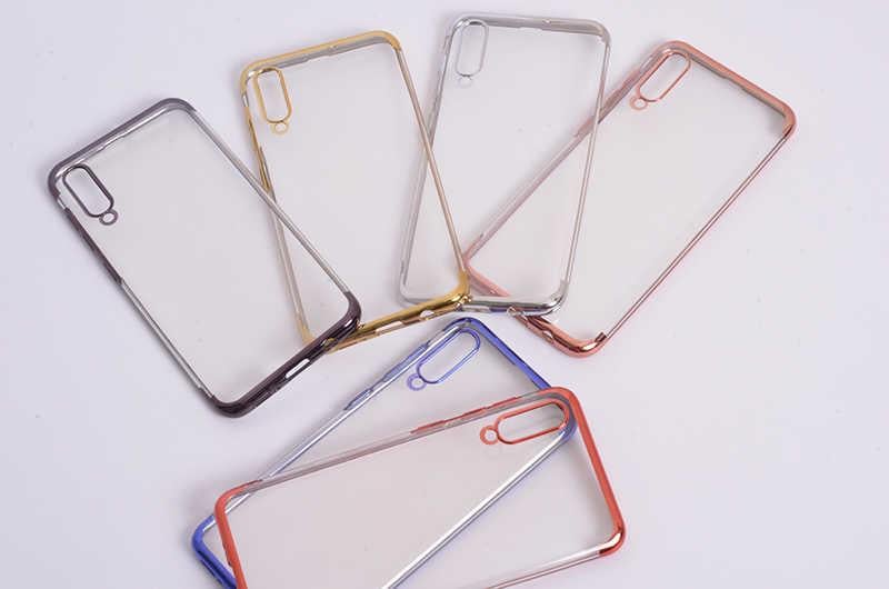 Galaxy A50 Kılıf Zore Dört Köşeli Lazer Silikon Kapak