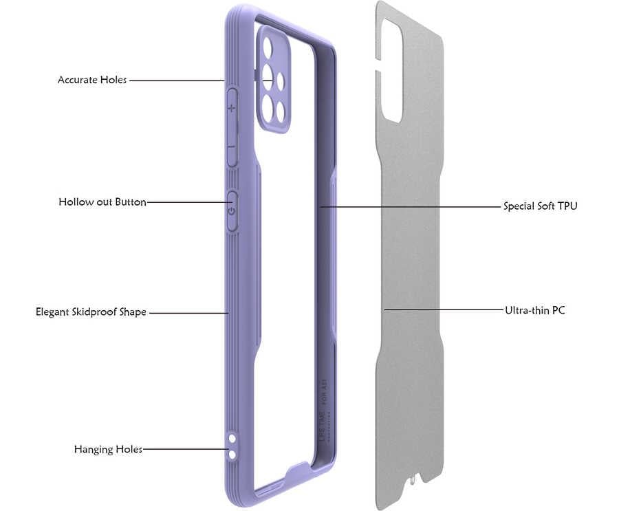 Galaxy A71 Kılıf Zore Parfe Kapak
