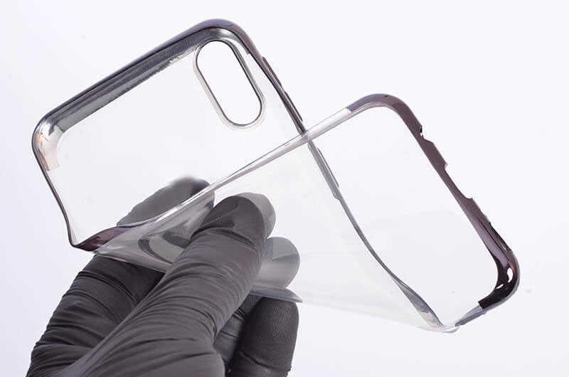 Galaxy M10 Kılıf Zore Dört Köşeli Lazer Silikon Kapak