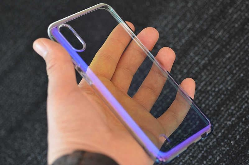 Galaxy M10 Kılıf Zore Renkli Transparan Kapak