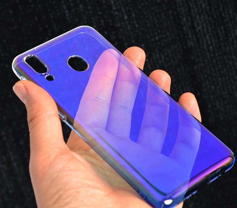 Galaxy M20 Kılıf Zore Renkli Transparan Kapak