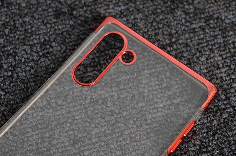 Galaxy Note 10 Kılıf Zore Dört Köşeli Lazer Silikon Kapak