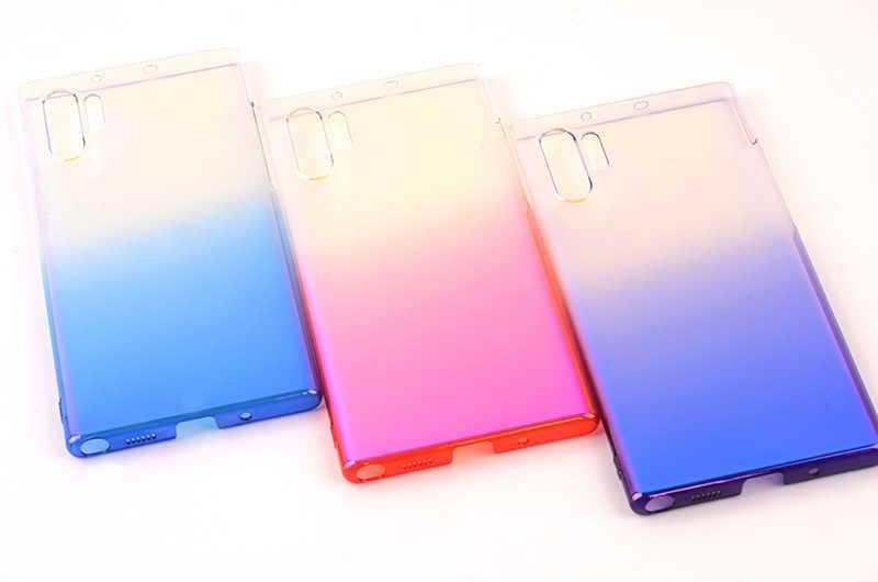 Galaxy Note 10 Plus Kılıf Zore Renkli Transparan Kapak