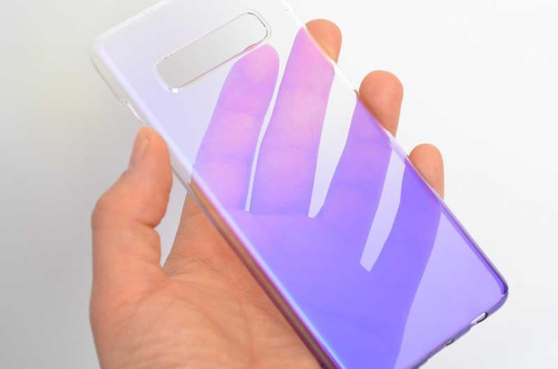 Galaxy S10 Plus Kılıf Zore Renkli Transparan Kapak