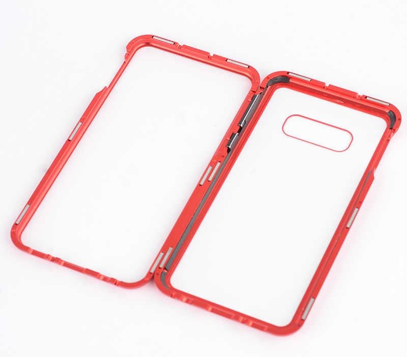 Galaxy S10E Kılıf Zore Devrim Mıknatıslı Cam Kapak